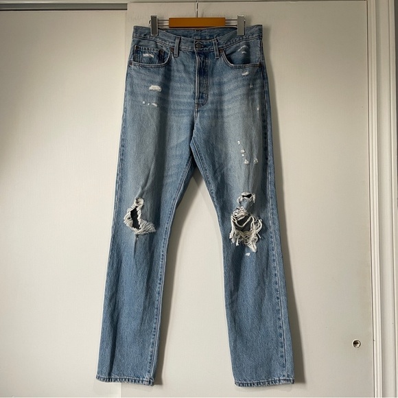 Levi’s Premium 501 High Waisted Straight Leg Jeans - Picture 2 of 8